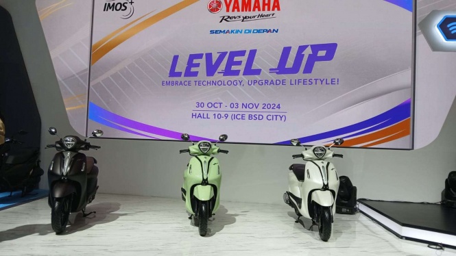 Yamaha Grand Filano dengan Warna Baru Melantai di IMOS 2024