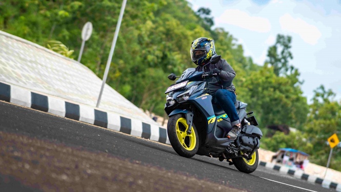 A Quick Date with Yamaha Aerox Alpha CyberCity in Yogyakarta