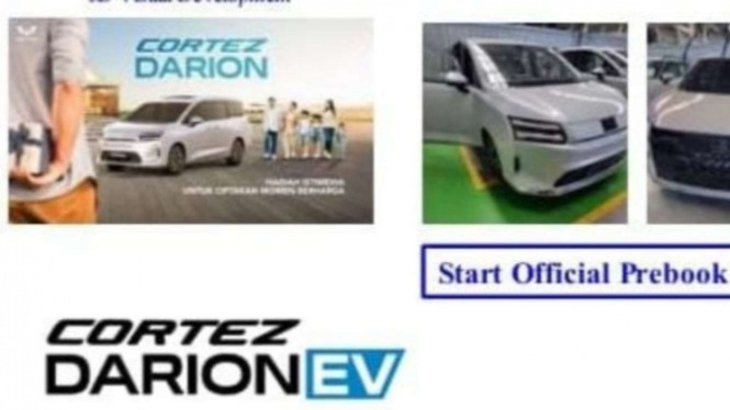 Cortez Darion EV Jadi Nama Mobil Baru Wuling di GIIAS 2025