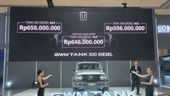 GWM Tank 300 Diesel Goda Pengunjung GIIAS 2025, Dijual Rp