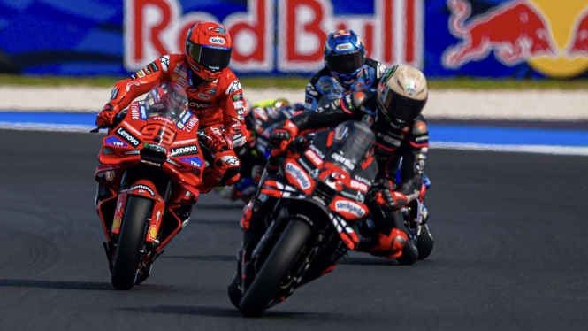 Mimpi Buruk Duo Ducati di Misano: Marc Marquez DNF, Pecco Ke-13