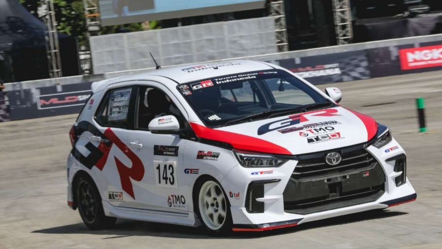 New Toyota Agya GR Sport TGRI Dominasi Podium di Kerjunas Slalom