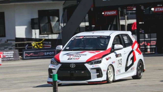 New Toyota Agya GR Sport TGRI Dominasi Podium di Kerjunas Slalom