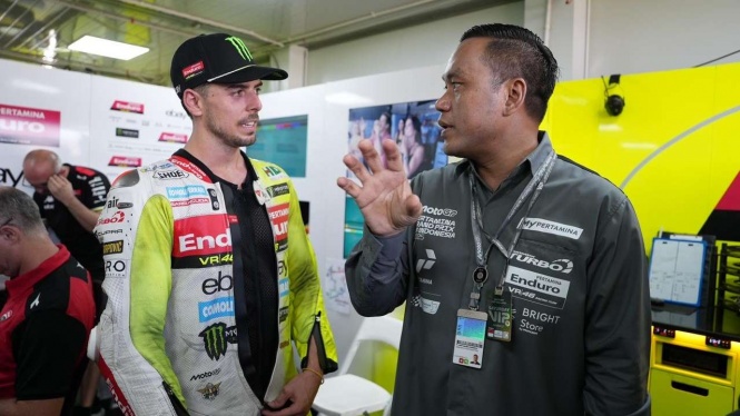 Bos Pertamina Beri Dukungan ke Tim VR46 di MotoGP Mandalika 2025