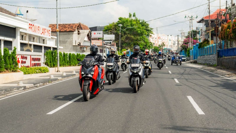 JMC Tuntaskan Touring 500 KM, Jelajahi Keindahan Lampung Selatan